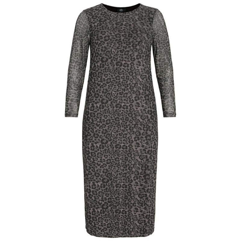 Damen Kleid mit Leo-Muster allover (Nur online)