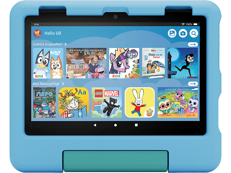 AMAZON Fire HD 8 Kids-Tablet, 3GB RAM, für Kinder von 3 bis 7 Jahren, 32 GB, Blau (2024)