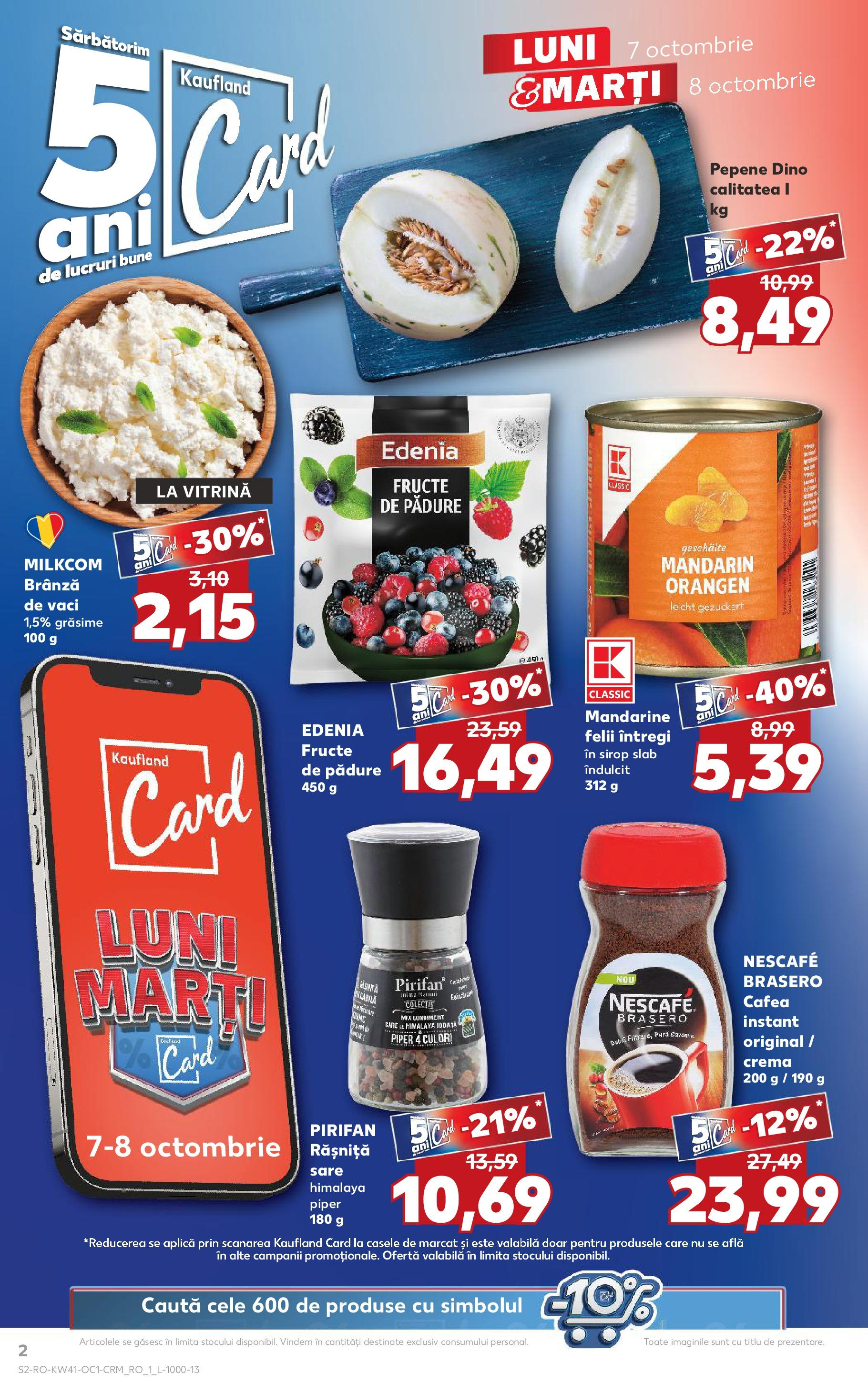 Kaufland - Craiova 07.10.2024 - Revista si Oferta | Pagină: 2 | Produse: Vitrină, Brânză, Mandarine, Sare