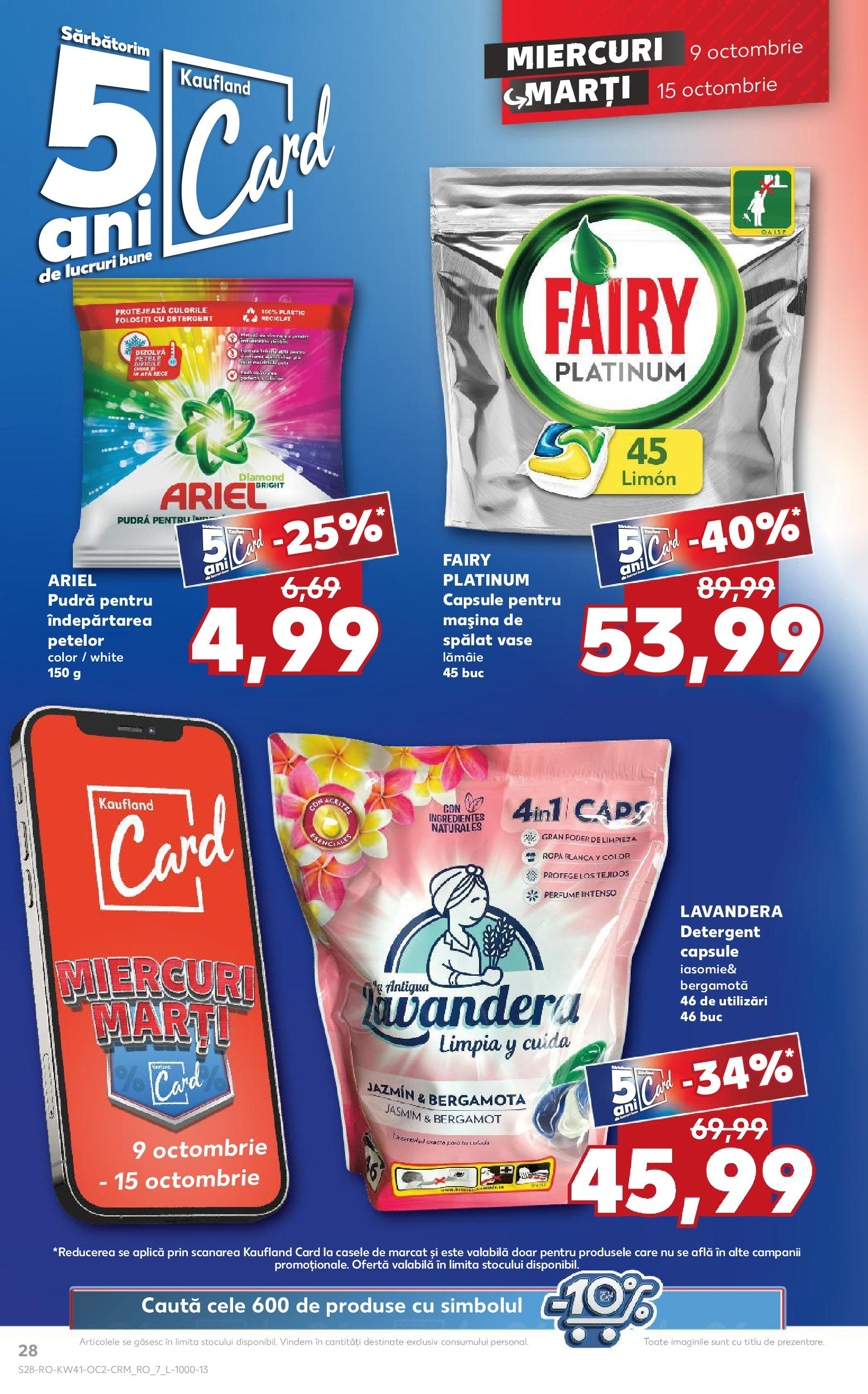 Catalog Kaufland - Bucureşti 09.10.2024 - Revista si Oferta | Pagină: 28 | Produse: Pudră, Detergent, Lămâie