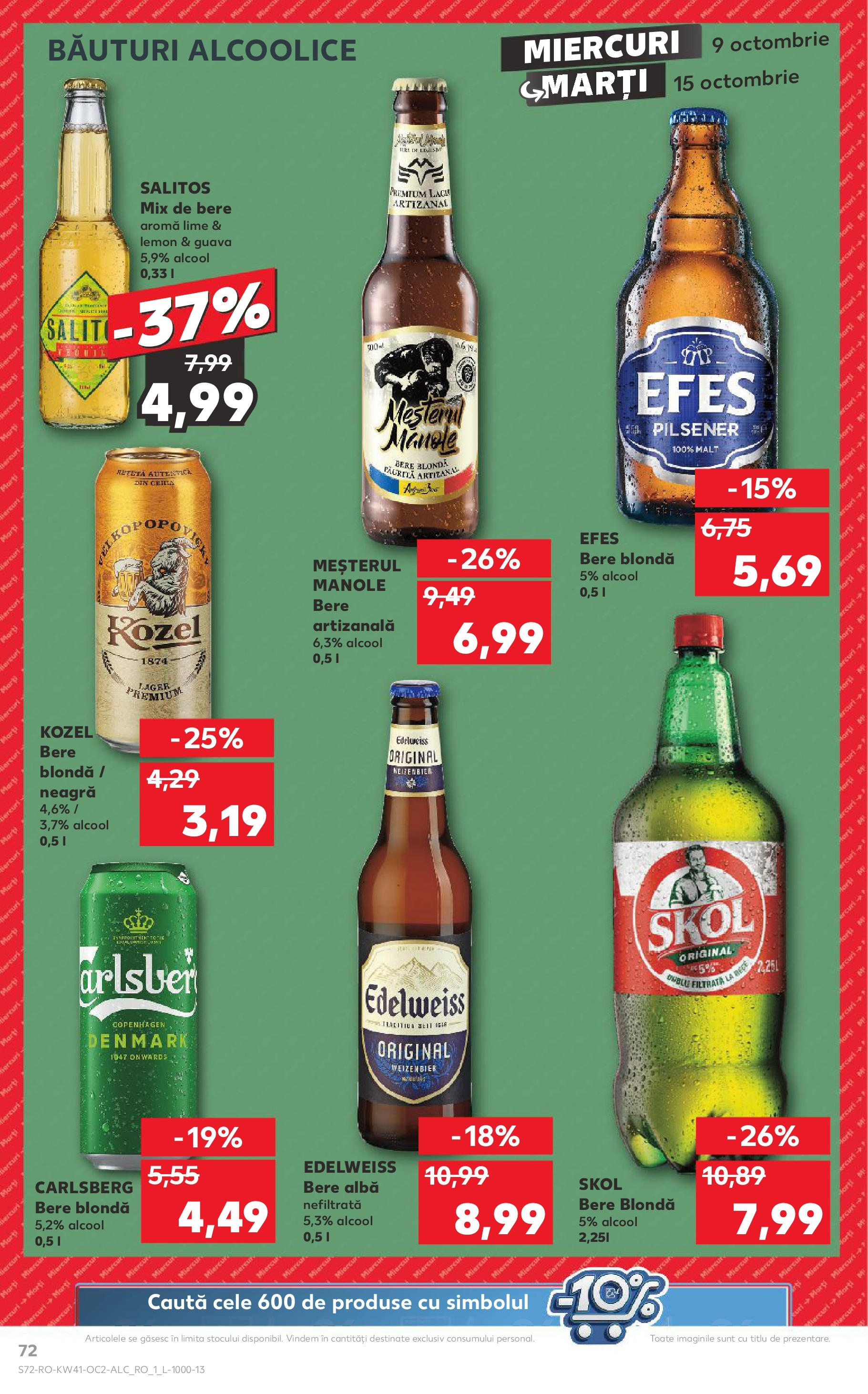 Catalog Kaufland - Bucureşti 09.10.2024 - Revista si Oferta | Pagină: 72 | Produse: Lime, Bere