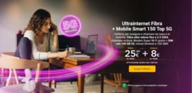 Ultrainternet Fibra + Mobile Smart 150 Top 5G