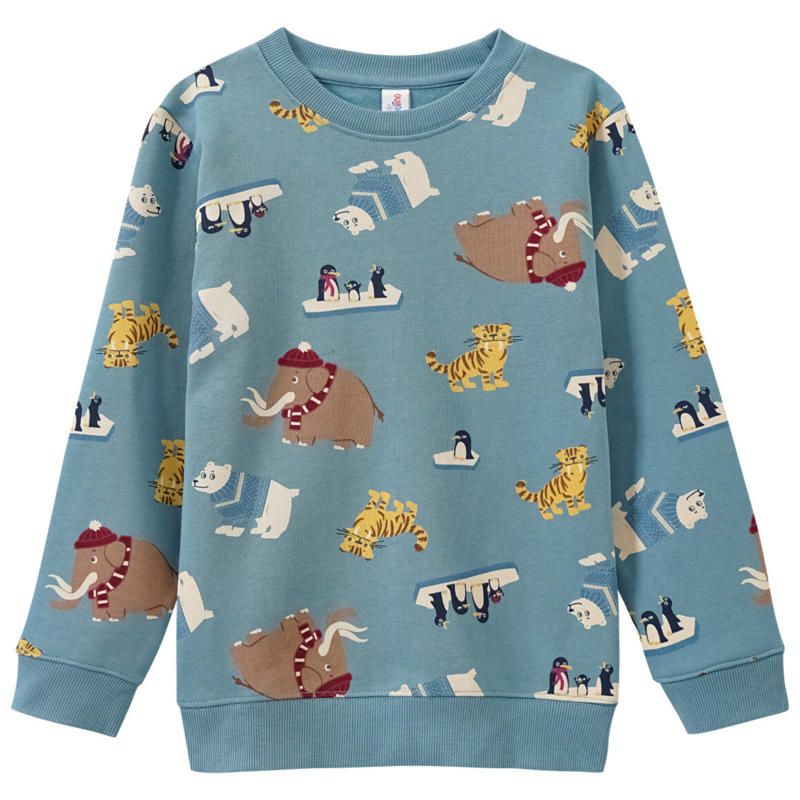 Kinder Sweatshirt mit Allover-Print (Nur online)