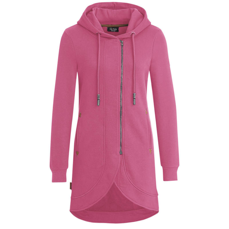 Damen Sweatjacke in langer Form