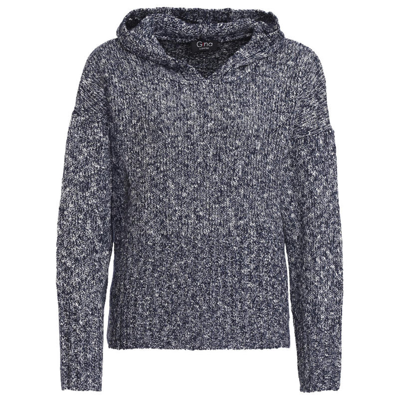 Damen Strickpullover mit Kapuze