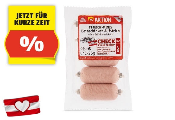 GENUSS 100% AUS ÖSTERREICH Streich-Minis, 5 x 25 g