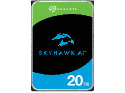 Seagate 20TB SkyHawk AI HDD Festplatte, 550TB/Jahr WB, 32 KI-Kanäle, 260MB/s, 3.5 Zoll, SATA, 256MB Cache