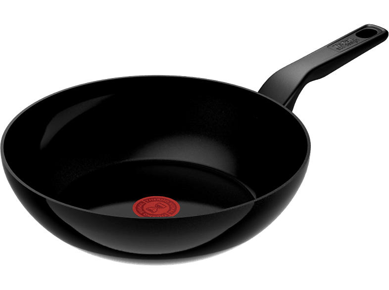 Tefal C43219 Renew Black Wokpfanne (Aluminium, passend für alle Herdarten, 28 cm)