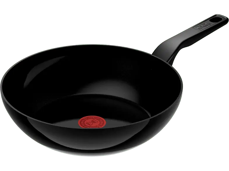 Tefal C43219 Renew Black Wokpfanne (Aluminium, passend für alle Herdarten, 28 cm)