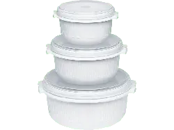 Emsa Mikrowellentopf Micro Family 3-tlg. (459061200); Mikrowellentopf, 3er-Set