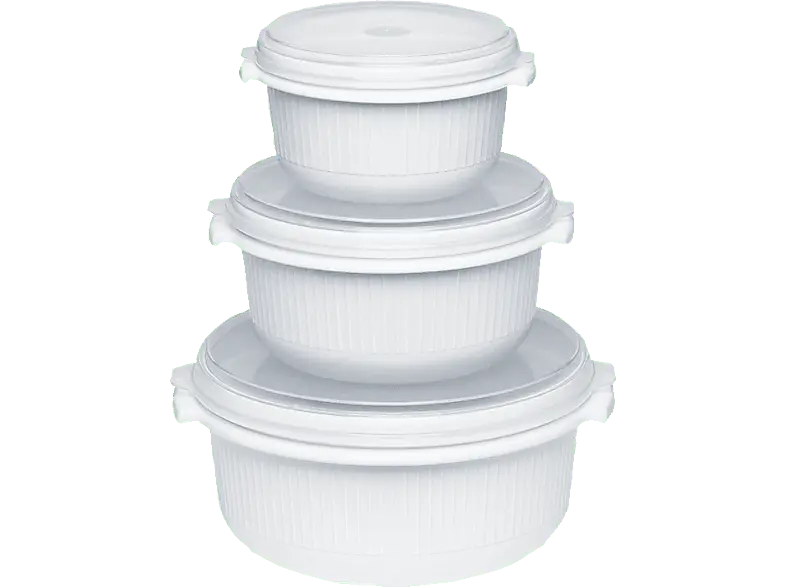 Emsa Mikrowellentopf Micro Family 3-tlg. (459061200); Mikrowellentopf, 3er-Set