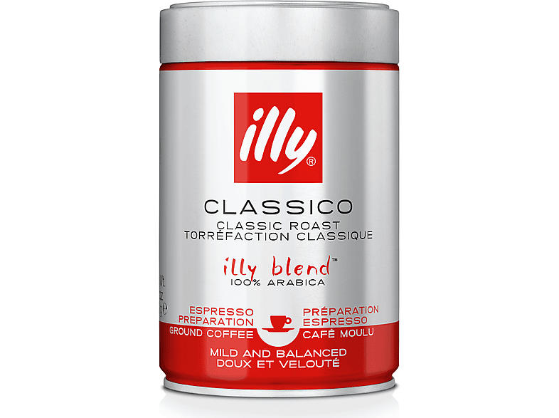 Illy 7982 Kaffee gemahlen Classico - Röstung für Espresso (250 g)