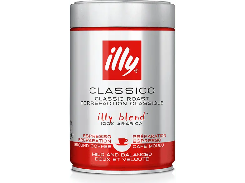 Illy 7982 Kaffee gemahlen Classico - Röstung für Espresso (250 g)