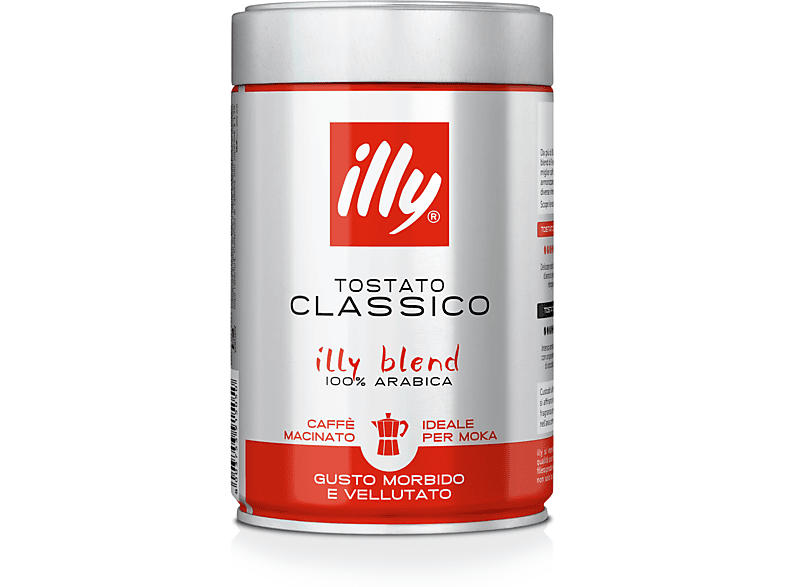 Illy 8866 Kaffee gemahlen Classico Röstung - für Espresso (250 g, Kompatibles System: Espressokocher)