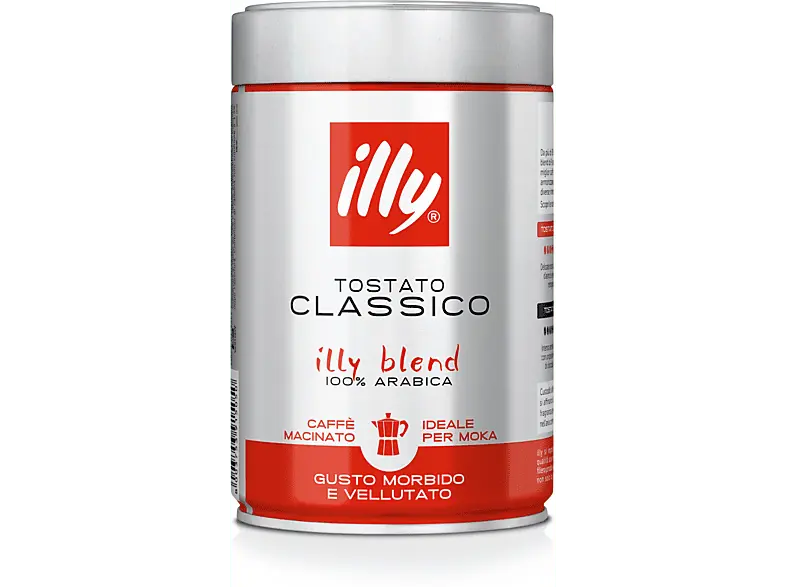 Illy 8866 Kaffee gemahlen Classico Röstung - für Espresso (250 g, Kompatibles System: Espressokocher)