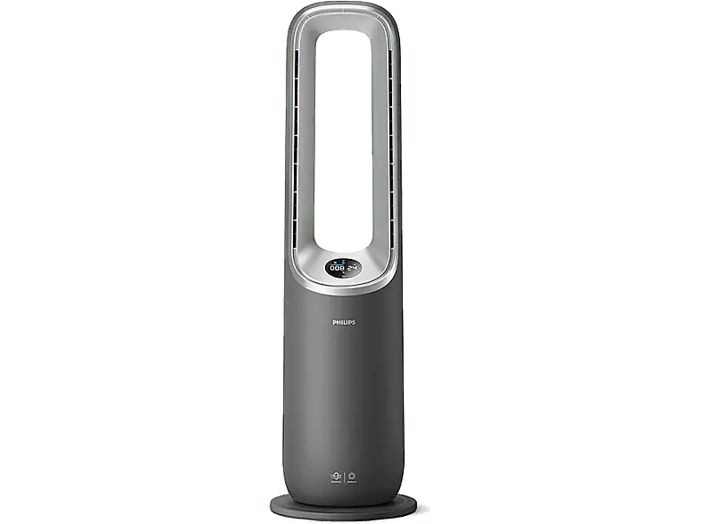 Philips AMF870/15 Air Performer Serie 8000 Luftreiniger mit Ventilator, Kühl- und Heizfunktion Dunkelgrau/Silber (40 Watt, Raumgröße: 168 m³)