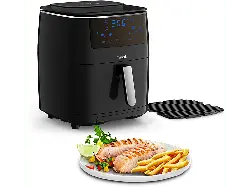 Tefal FW2018 Easy Fry Grill & Steam Heißluftfritteuse (6,5 l, 1700 Watt, Schwarz)