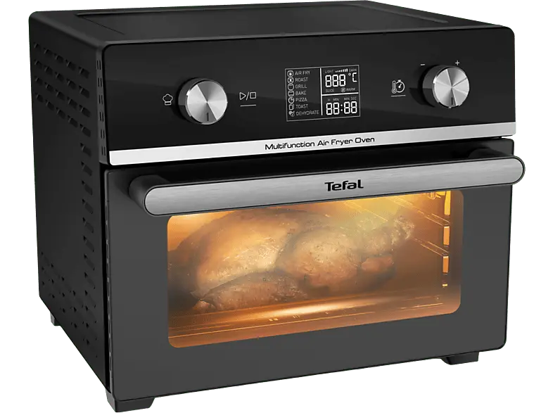 Tefal FW6068 Multifunktions Air Fryer Oven mit 5 Zubehörkörbchen/-blechen (20 l, 1800 Watt, Schwarz)