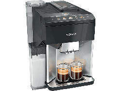 Siemens TQ515D03 EQ500 Kaffeevollautomat (Edelstahl, Klavierlack schwarz, Keramikmahlwerk, 15 bar, integrierter Milchbehälter)