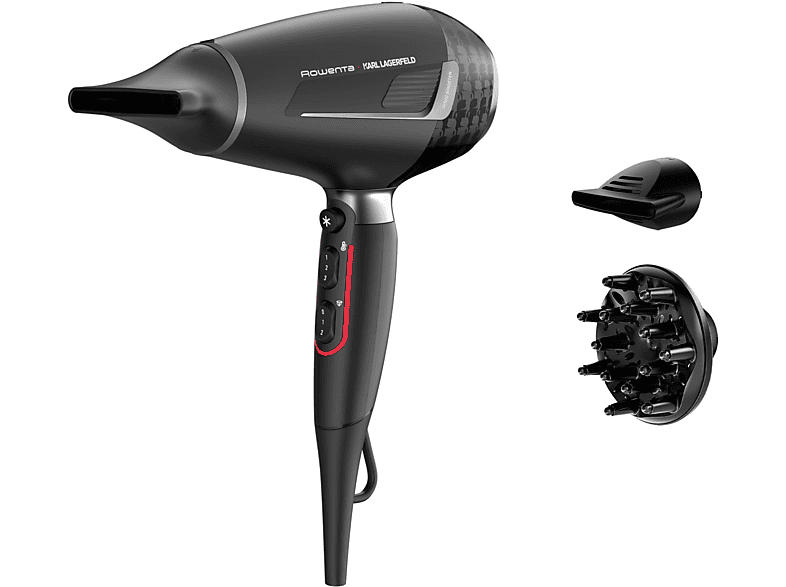 Rowenta X Karl Lagerfeld CV887L Pro Stylist Haarföhn Schwarz (2200 Watt)