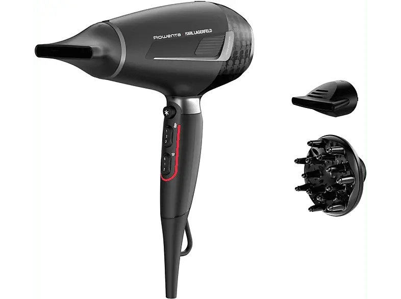 Rowenta X Karl Lagerfeld CV887L Pro Stylist Haarföhn Schwarz (2200 Watt)