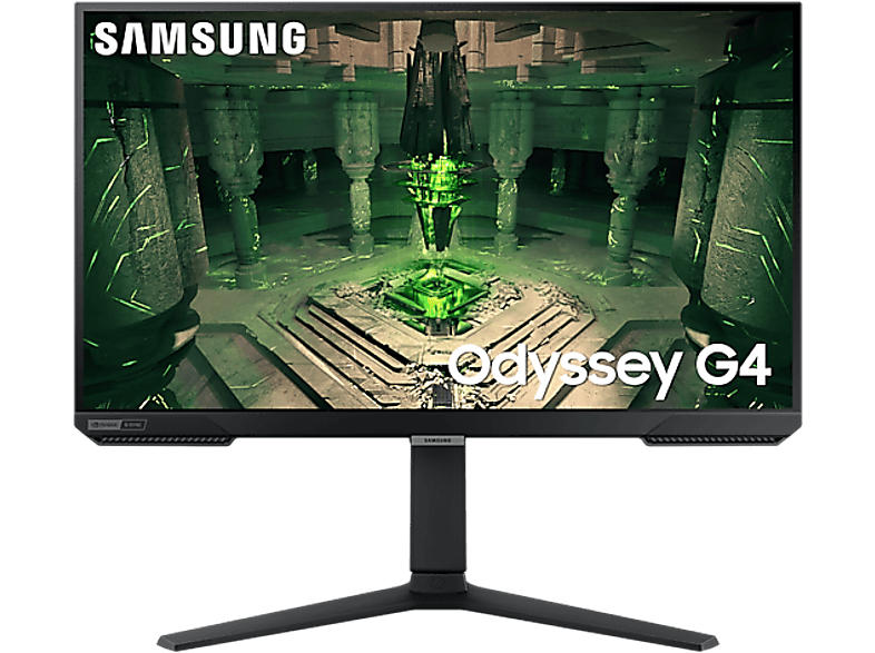 Samsung Gaming Monitor Odyssey G4, 27 Zoll, FHD, 240Hz, 1ms, 400cd, HDR10, IPS, FreeSync Premium, Schwarz