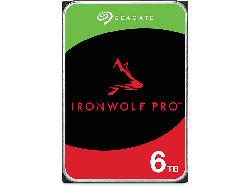 Seagate 6TB IronWolf Pro NAS HDD Festplatte, 550 TB/Jahr WRL, CMR, 3.5 Zoll, Luft Festplatten-Design, 256MB Cache, +Rescue