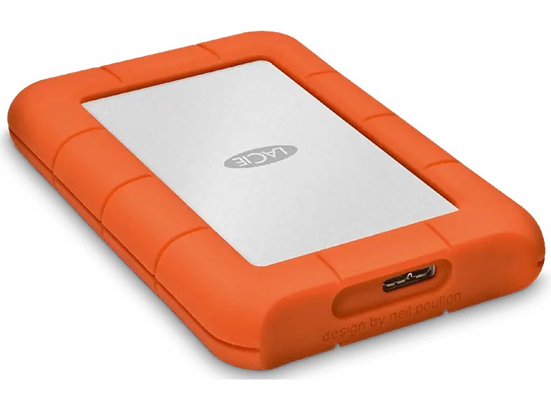 LACIE Rugged Mini 2TB, 2.5 Zoll, USB 3.0, orange/silber (9000298); Festplatte