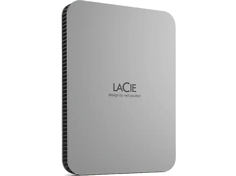 LACIE 2TB Festplatte extern Mobile Drive V2 Moon Silver, USB-C 3.0, silber