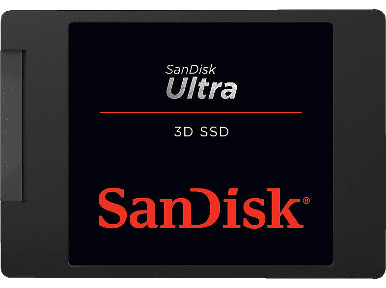 SanDisk 1TB SSD Festplatte Ultra 3D, SATA 6, Intern, 2.5 Zoll, R560/W520 MB/s