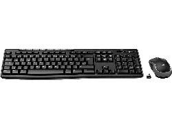 LOGITECH MK270 Kabelloses Tastatur-Maus-Set, DEU (Qwertz), Schwarz; Kabelloses Tastatur-Maus Set