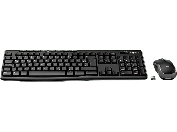 LOGITECH MK270 Kabelloses Tastatur-Maus-Set, DEU (Qwertz), Schwarz; Kabelloses Tastatur-Maus Set
