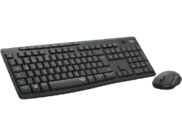 LOGITECH MK295 Silent Kabelloses & ger&auml;uscharmes Tastatur-Maus-Set, DEU (Qwertz), Grafit; Kabelloses Tastatur-Maus Set