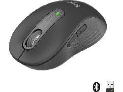 Logitech Maus Signature M650 Medium, Bluetooth/USB, 2000dpi, Graphite