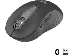 LOGITECH M650 Signature Kabellose Maus (kleine bis mittelgroße Hände), Bluetooth, Grafit