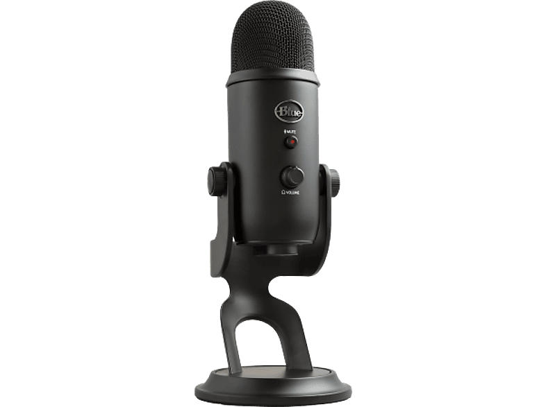 blue MicroPHoneS G Yeti Premium USB-Mikrofon mit mehreren Richtcharakteristiken und Blue VO!CE, Schwarz; USB-Gaming-Mikrofon