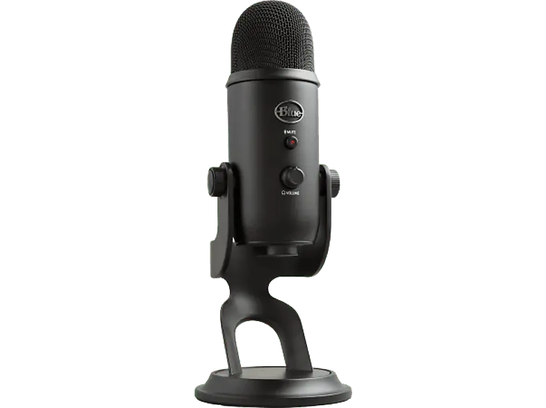 blue MicroPHoneS G Yeti Premium USB-Mikrofon mit mehreren Richtcharakteristiken und Blue VO!CE, Schwarz; USB-Gaming-Mikrofon