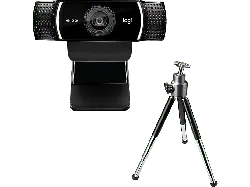 LOGITECH C922 Pro Full-HD-Webcam mit 1080p, USB, Schwarz