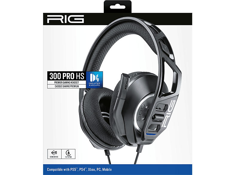 Nacon Gaming Headset RIG 300 Pro schwarz HS für PS5, PS4