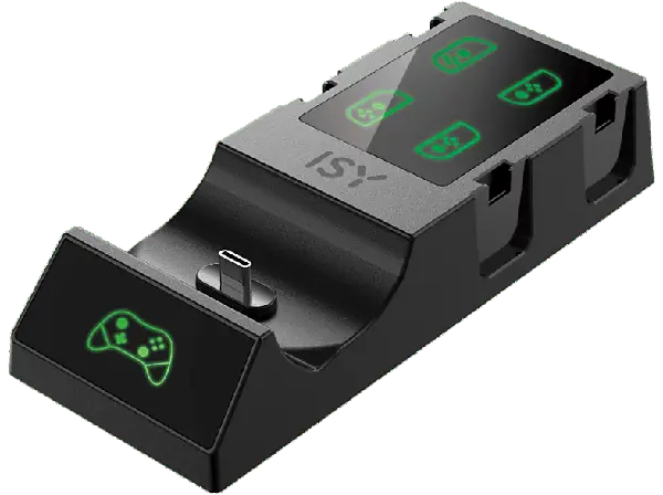 ISY IC-5032 Ladestation für Switch Controller; Ladestation für Nintendo Switch Controller