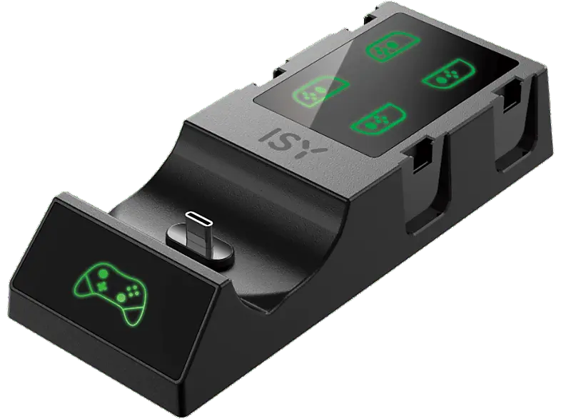 ISY IC-5032 Ladestation für Switch Controller; Ladestation für Nintendo Switch Controller