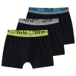 3 Jungen Boxer mit farbigem Webbund