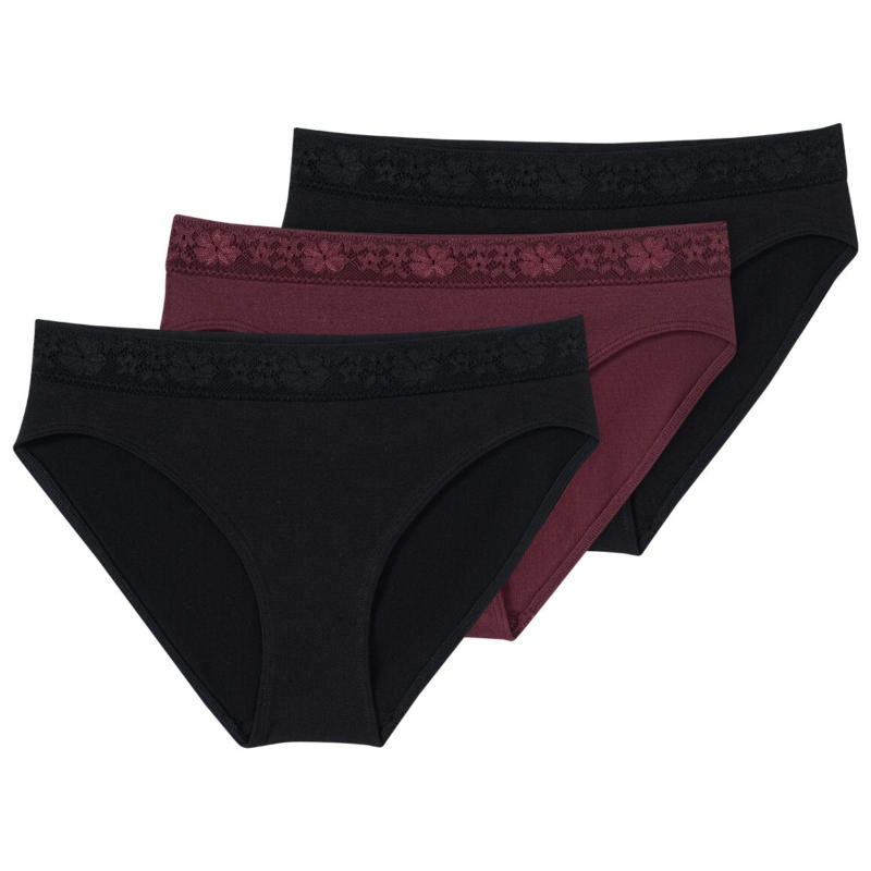 3 Mädchen Seamless-Slips mit Spitze