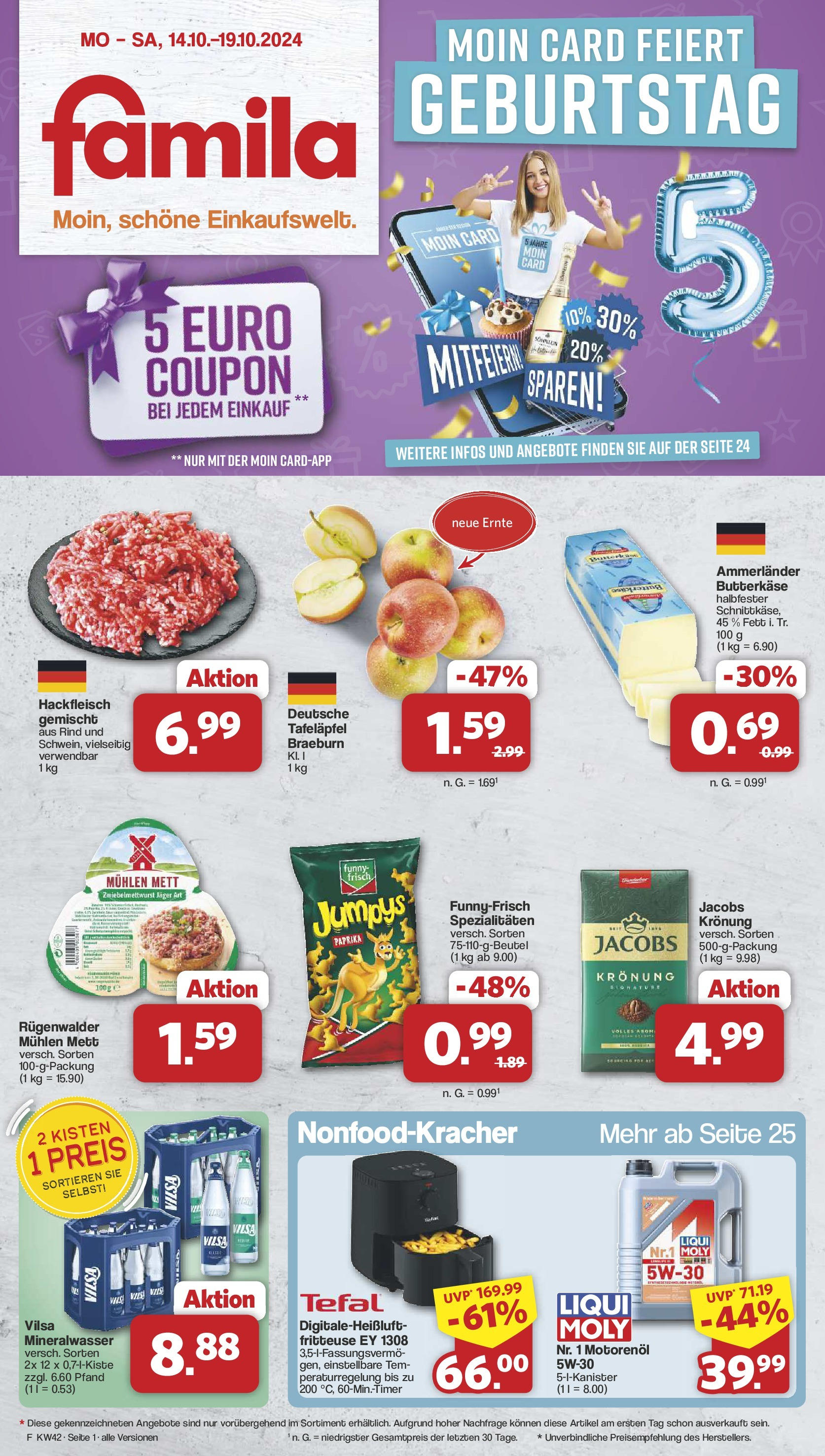FAMILA Prospekte gültig vom 14.10. bis 19.10. ᐉ Online Angebote der