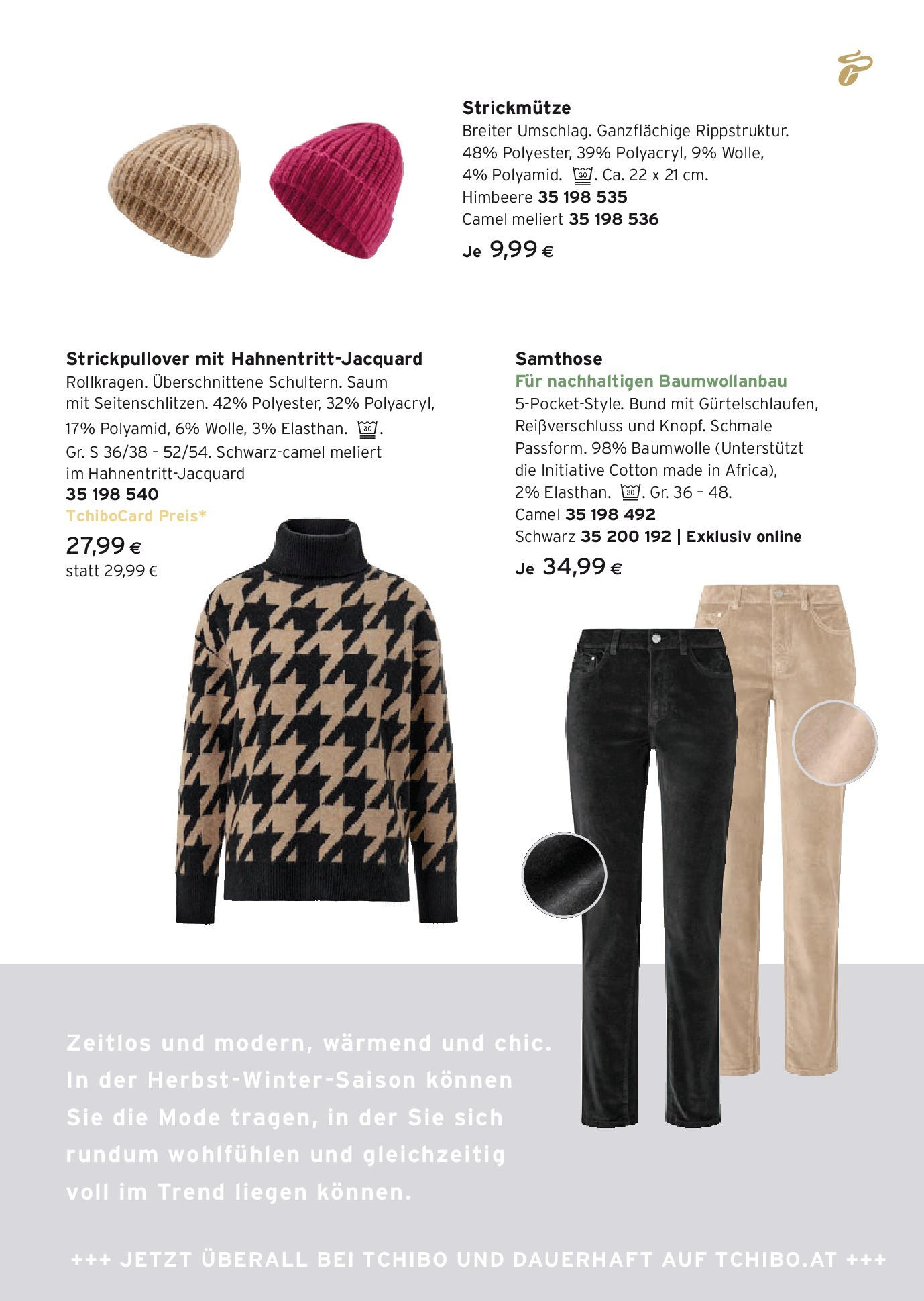 Tchibo Eduscho Magazin: Autumn & Winter Collection von 23.10.2024 - Aktuelle Angebote | Seite: 3 | Produkte: Himbeere