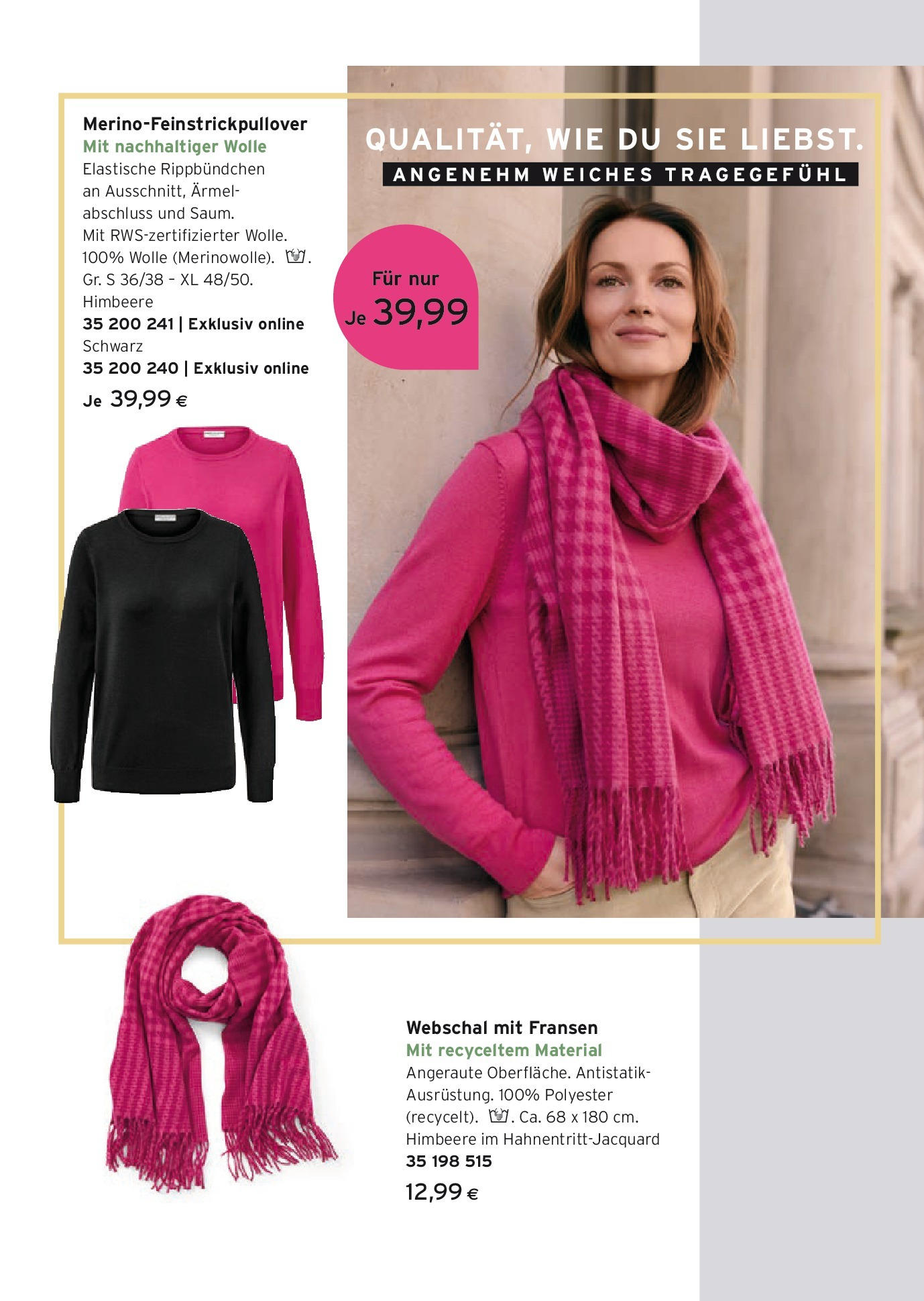 Tchibo Eduscho Magazin: Autumn & Winter Collection von 23.10.2024 - Aktuelle Angebote | Seite: 4 | Produkte: Himbeere