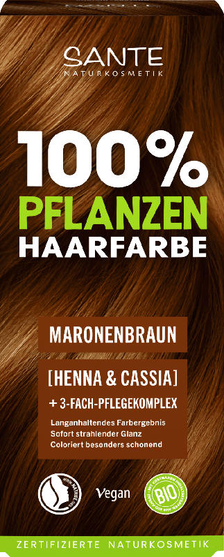 SANTE NATURKOSMETIK Pflanzenhaarfarbe Maronenbraun