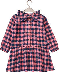 ALANA Kleid aus Flanell & mit Karo-Muster, rosa, Gr. 104