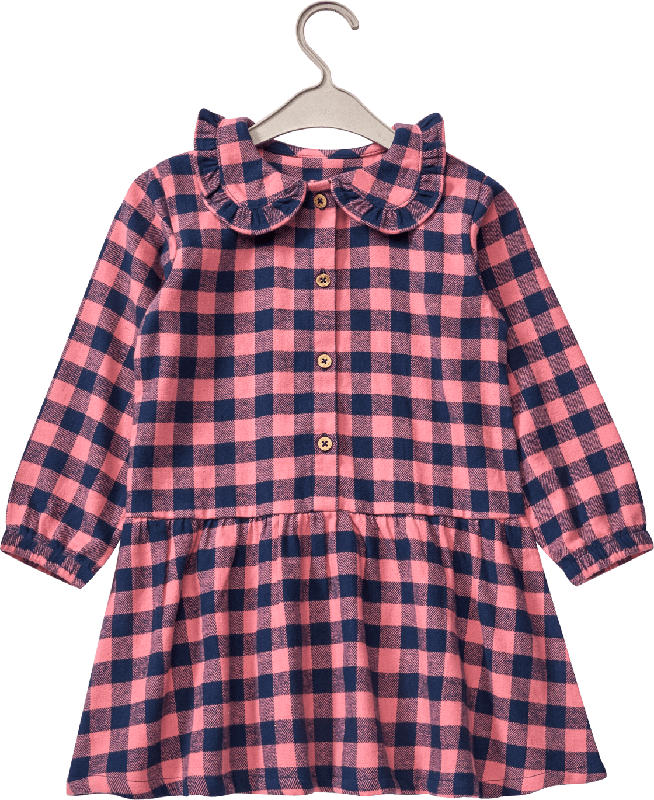 ALANA Kleid aus Flanell & mit Karo-Muster, rosa, Gr. 98