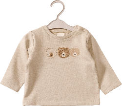 ALANA Sweatshirt mit Teddy-Applikation, beige, Gr. 62